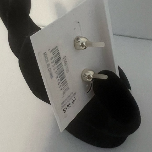 Carolee River Freshwater Pearl Linear Cubic Zirconia Drop Earrings NEW - Picture 6 of 7